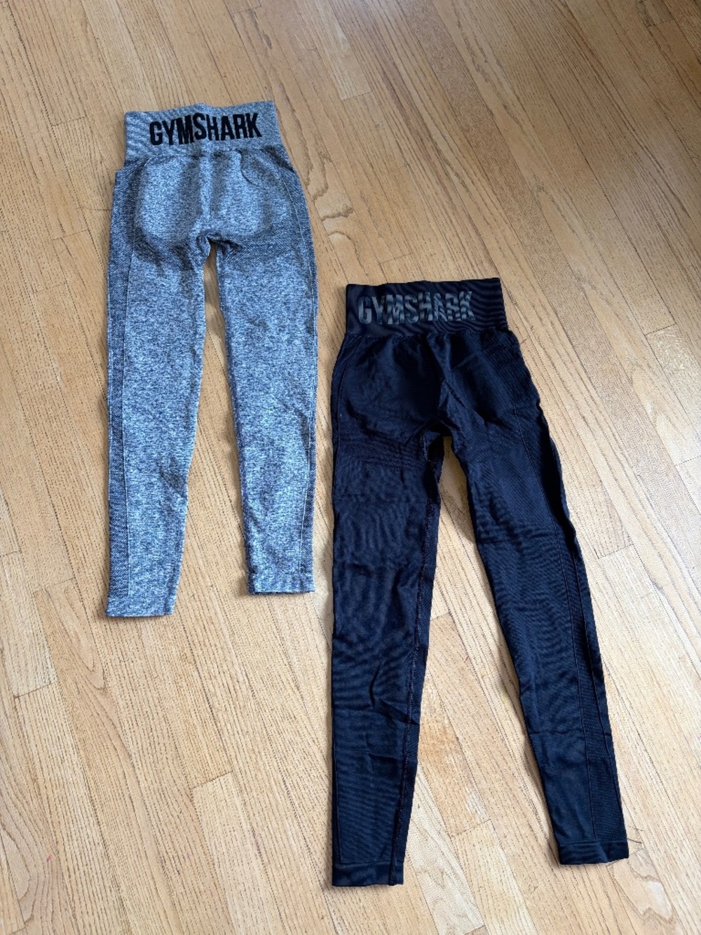 Gymshark Women's Black and Grey Leggings
